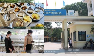 Thông tin mới nhất về vụ suất cơm bán trú lèo tèo của học sinh Hà Nội giá 32.000 đồng