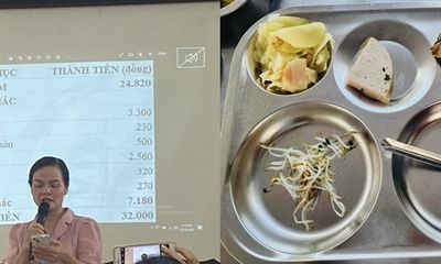 Vụ suất ăn bán trú “lèo tèo” của học sinh Hà Nội: Giá suất ăn 32.000 đồng bao gồm 7 loại chi phí