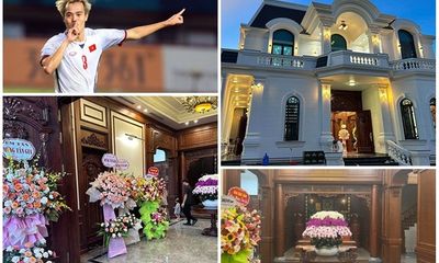 Bên trong căn biệt thự Văn Toàn xây tặng ba mẹ: Kiến trúc bề thế, nội thất 