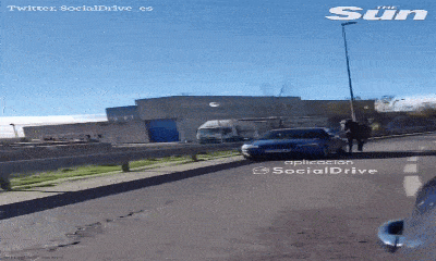  Video: Người đàn ông vừa lái ô tô vừa dắt ngựa chạy trên đường