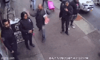 Clip: Nữ cảnh sát bị gã đàn ông cầm chai thủy tinh tấn công trên đường phố
